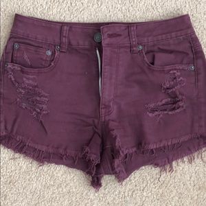 American Eagle Burgundy shorts